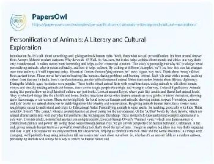 A Literary And Cultural Exploration